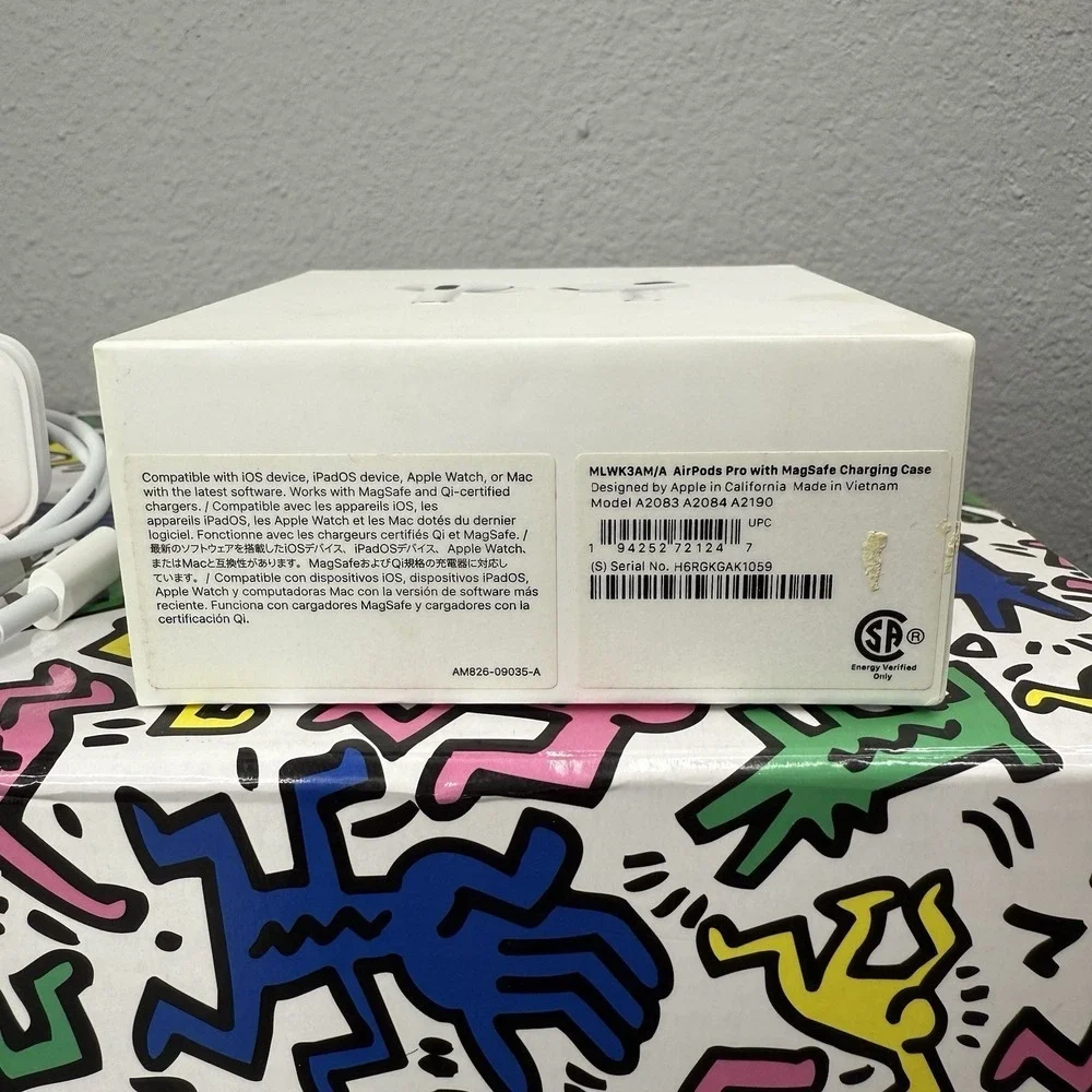 Apple AirPods‎ Pro EMPTY BOX ONLY + Ear Tips, Charging Cable